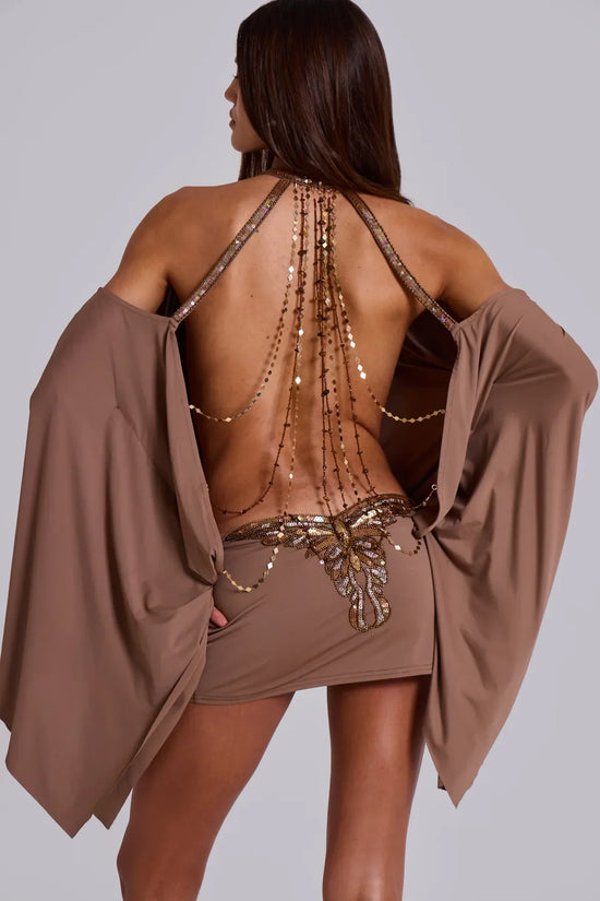 Minivestido Alula Mariposa Adornado