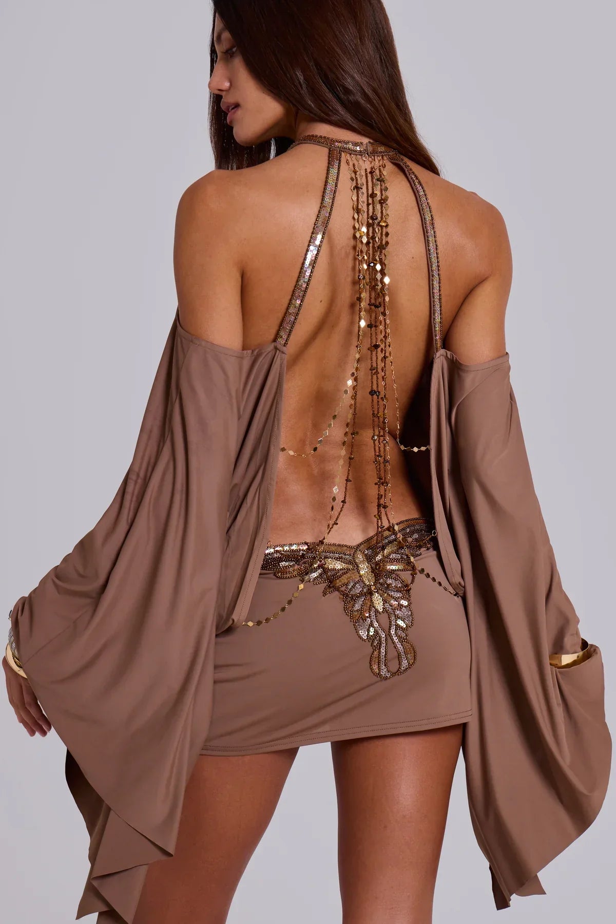 Minivestido Alula Mariposa Adornado