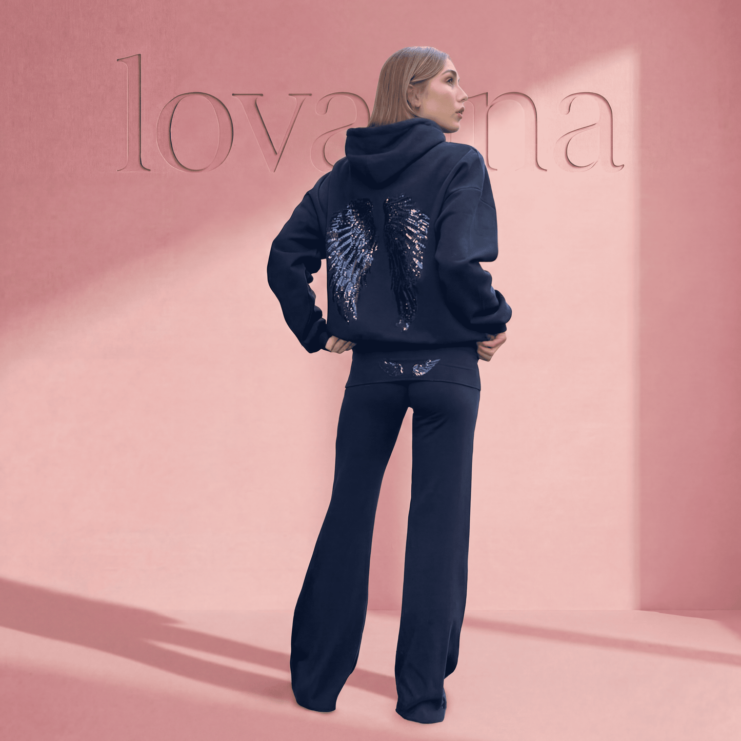 Sudadera con capucha de ángel
