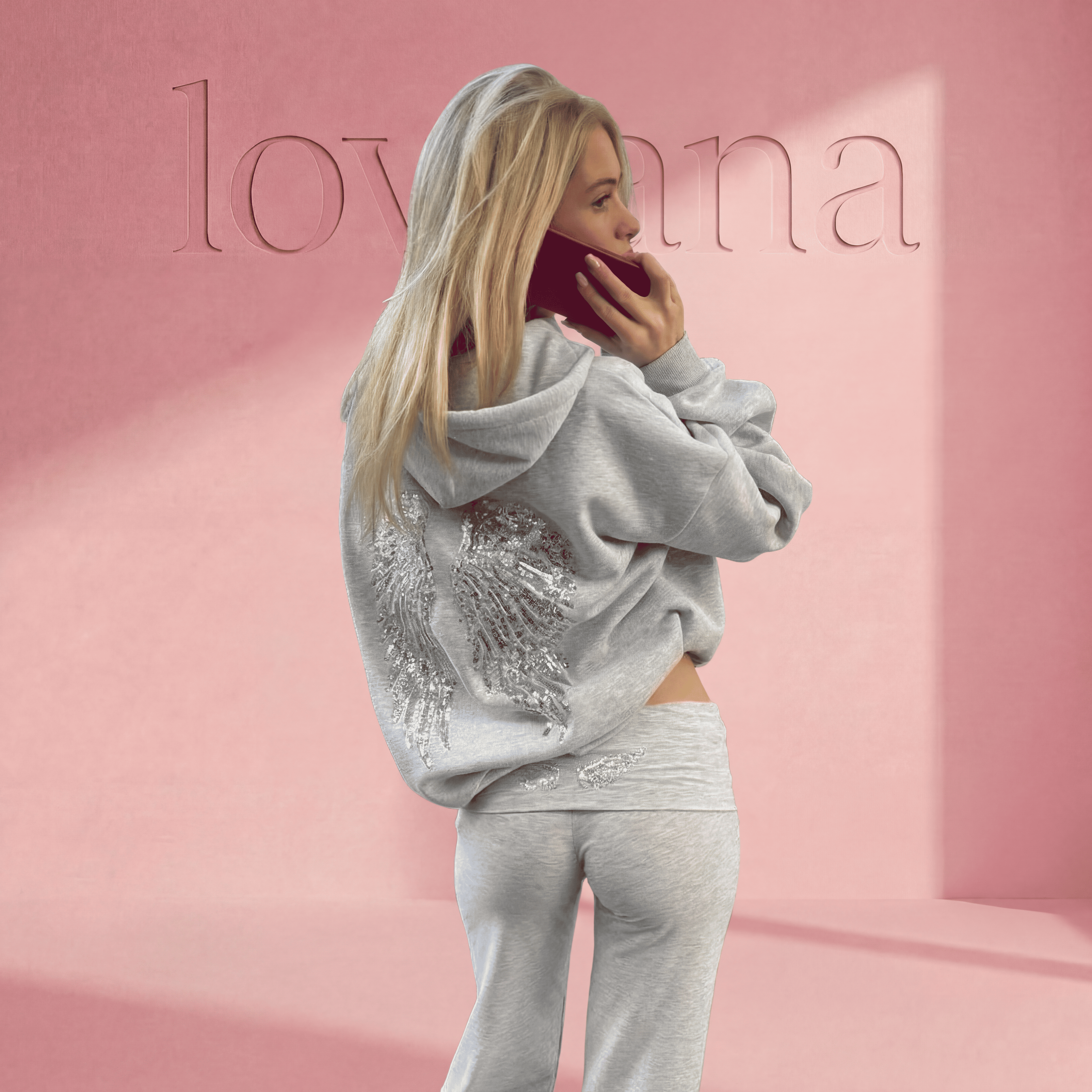 Sudadera con capucha de ángel