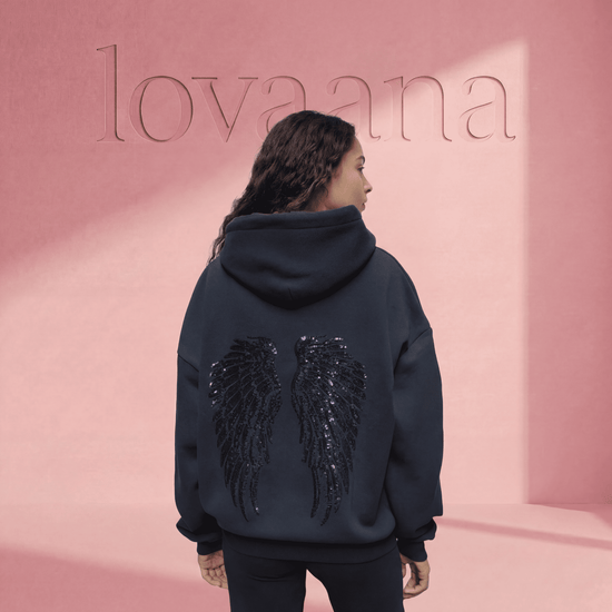 Sudadera con capucha de ángel