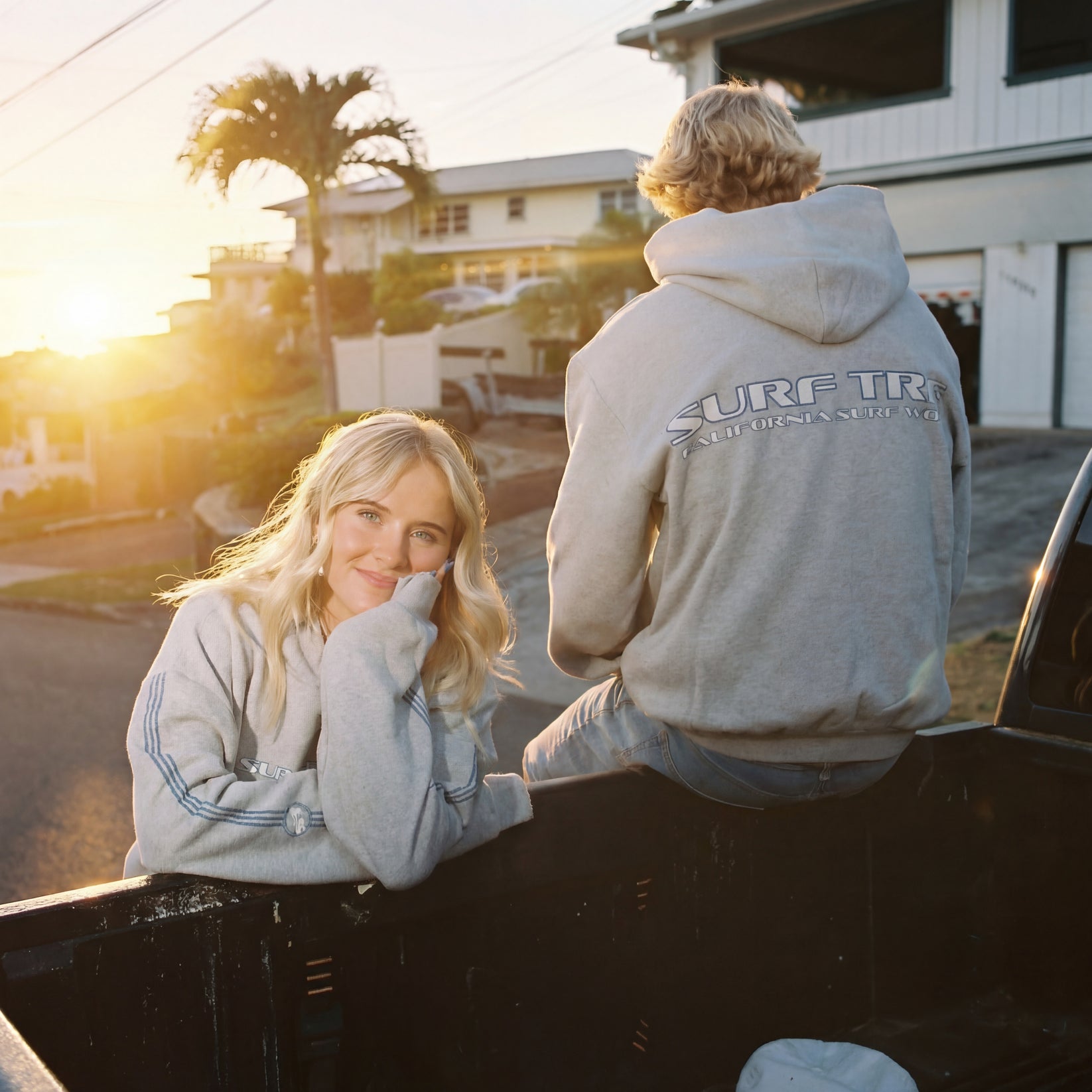 Sudadera con capucha a cuadros estilo vintage para viajes de surf