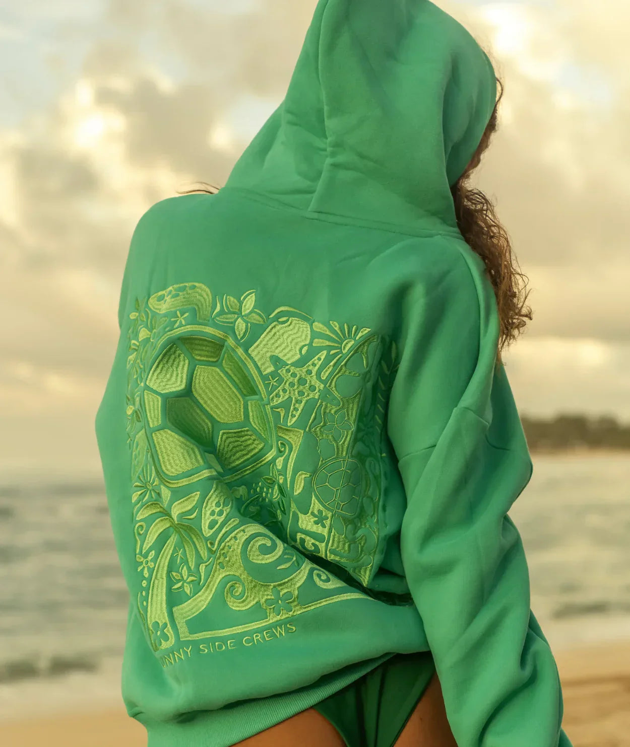 Sweat à capuche "Sauvons la tortue"