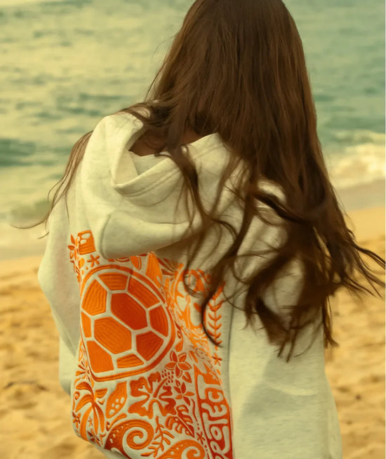 Sweat à capuche "Sauvons la tortue"