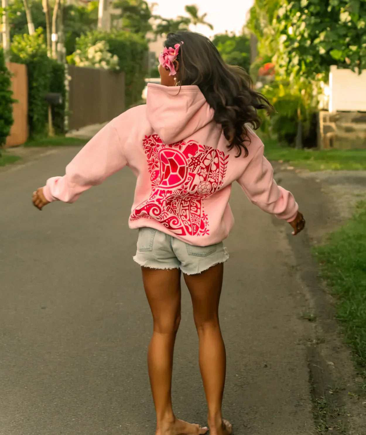 Sweat à capuche "Sauvons la tortue"